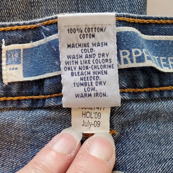 GAP SZ 35 X 32 Men's  Carpenter Jeans 100% Cotton - Picture 10 of 10